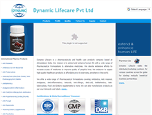 Tablet Screenshot of dynamiclifecare.com